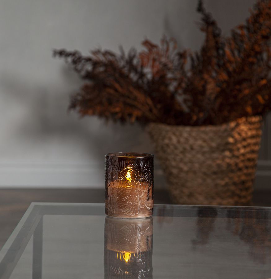 LED Pillar Kerze Flamme Leaf - IP20, Warmweiss, 1 LED's