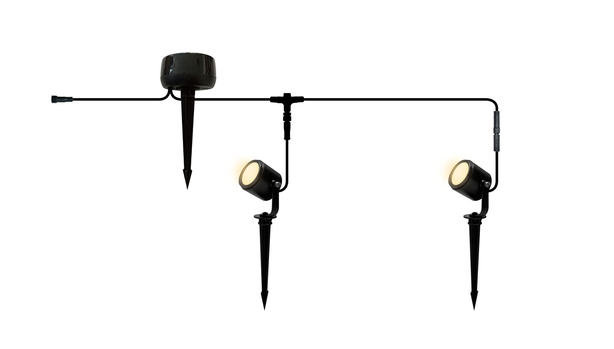 24V RGBW Smart Spot Duopack RGBW - 24V DC, 5W, 450lm, 3000K, IP65, 36°, anthrazit, inkl. Spike
