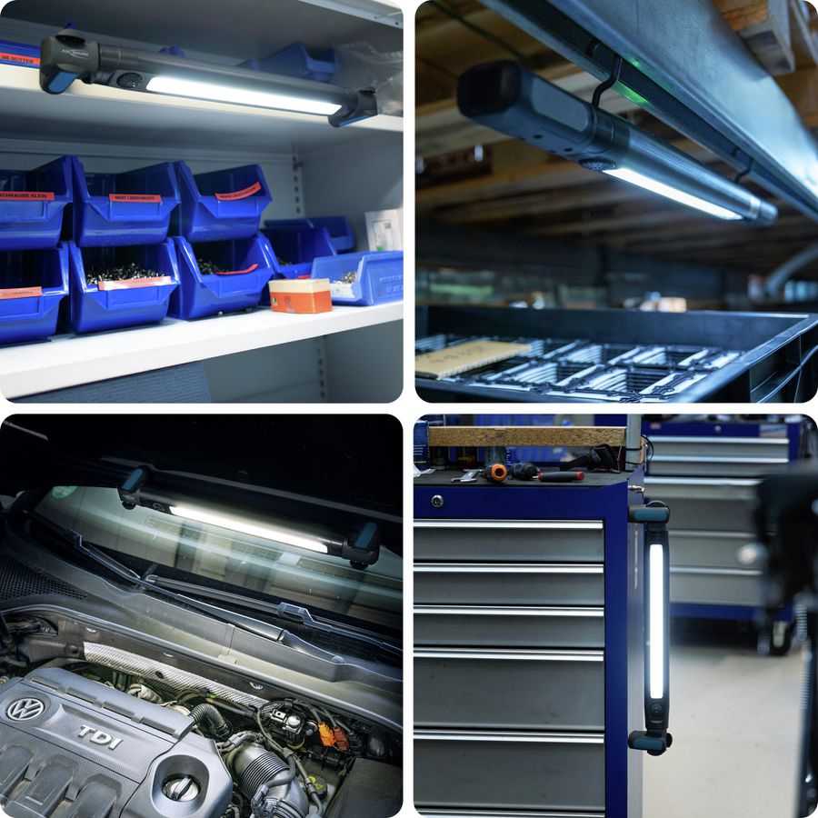 Arbeitsleuchte ML3000RD - 3000lm, IP44, Schwarzblau