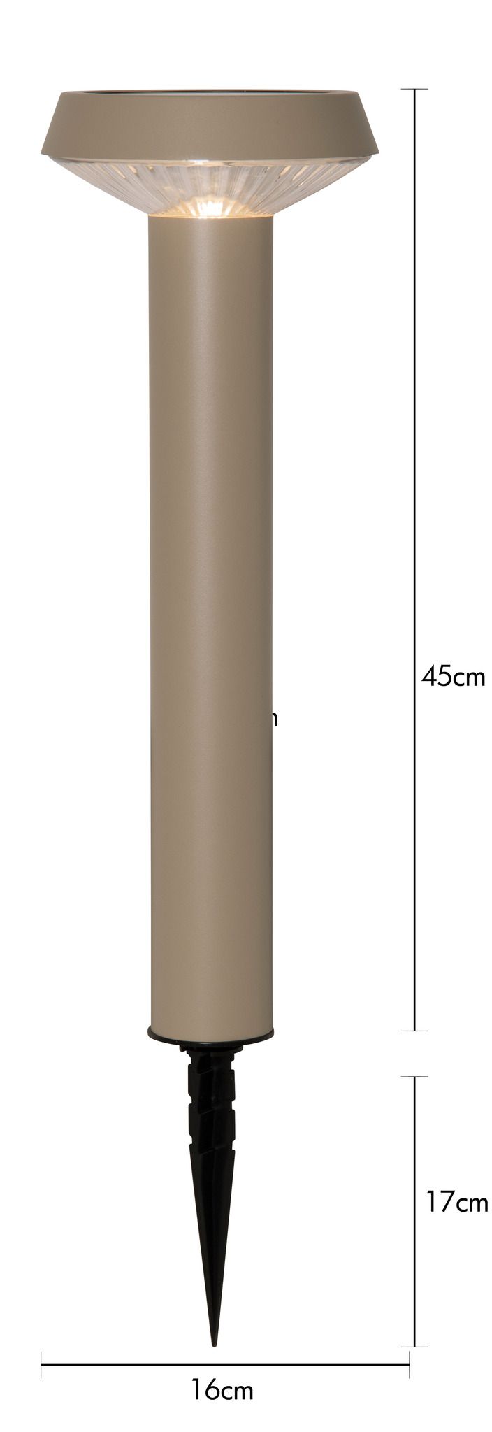 Solar Pollerleuchte Casa - Indoor, Outdoor, Warmweiss, Beige