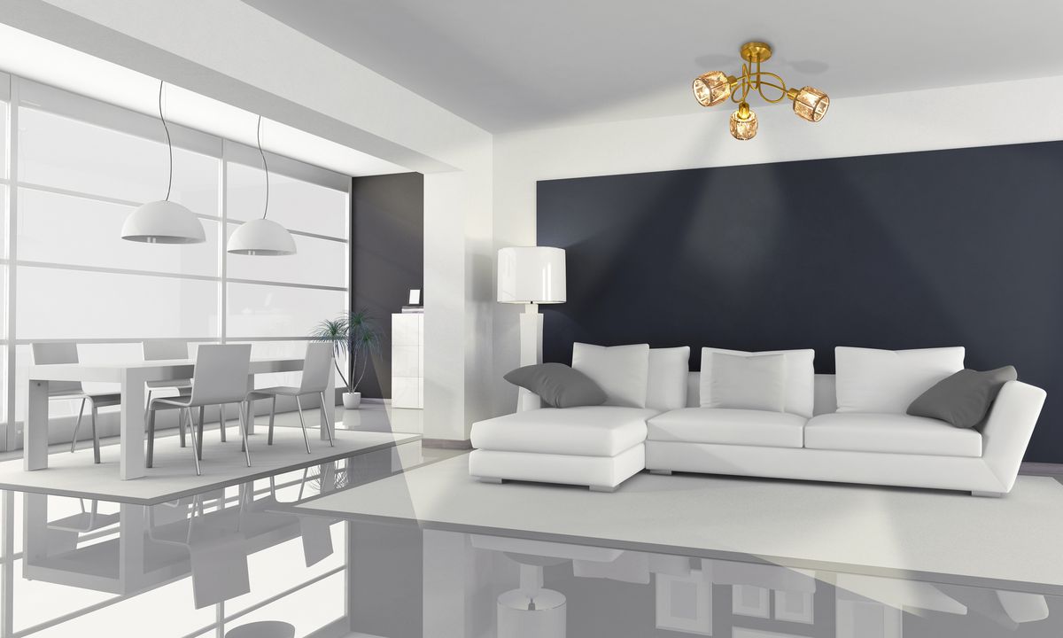 LED Deckenleuchte Josefa (3er Spot) - E14, 3x4W, 3x475lm, 3000K, IP20, gold, nicht dim., inkl. Leuchtmittel, D=380mm, H=240mm