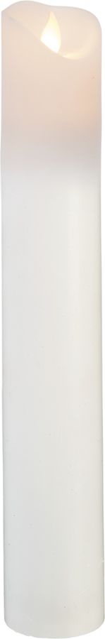 Candela in plastica a LED  M-Twinkle - Indoor, Weiss, 30cm Höhe, Timerfunktion