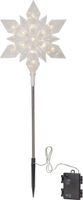 Outdoor Decoration Flocke - IP44, Kaltweiss, Transparent