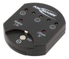 Batterietester für Alkaline- und Lithium-Knopfzellen - inkl. CR1620 Knopfzelle zum Betrieb des Testgerätes