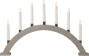 Kerzenleuchter Gillian - IP20, Beige, Warmweiss