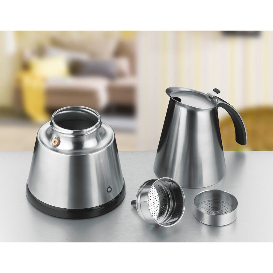 Macchina da caffè espresso, ElPresso Mini EKO 364/E - Espresso Kocher, Edelstahl, 365W
