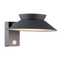 Solar-Wandleuchte Justina Antrazit - 5W, 3000K, 400lm, IP44