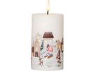 LED Pillar Kerze Flamme Winterland - Indoor, 15 cm Höhe,Timerfunktion