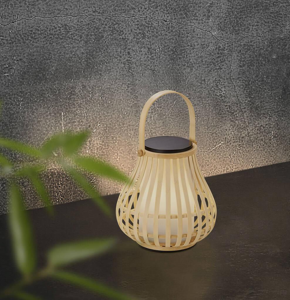 Leo To-Go, Portable, Bambus - IP44, Solar Led