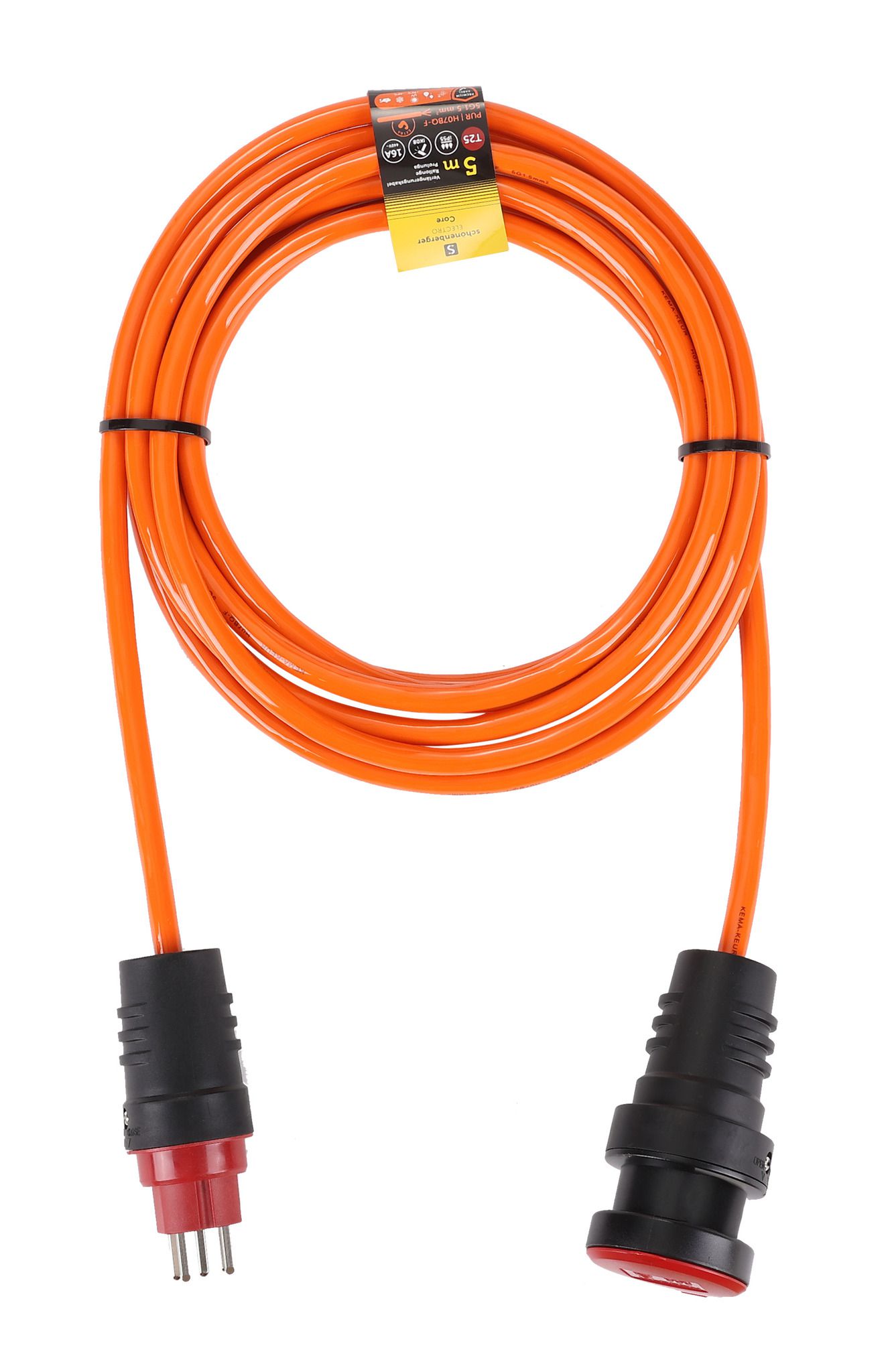 Verlängerungskabel T25 IP55 5m - EPR-PUR H07BQ-F 5G1.5mm2