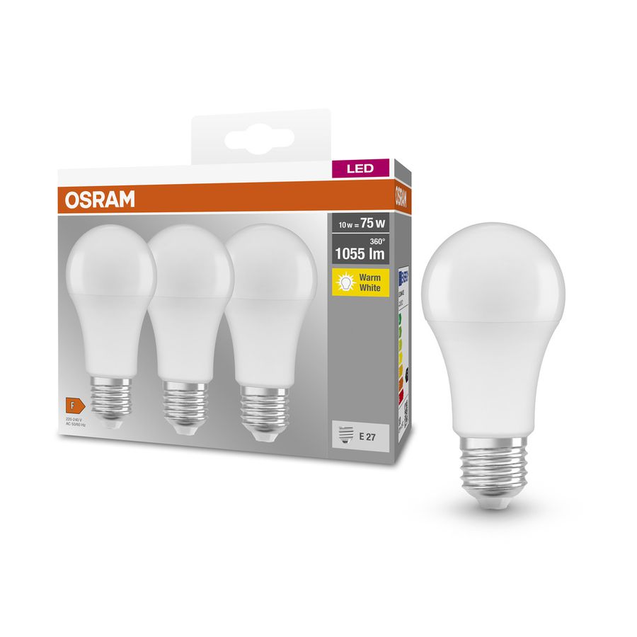 LED BASE CLASSIC A - E27, 1055Lm, 2700K, 10W, 230V