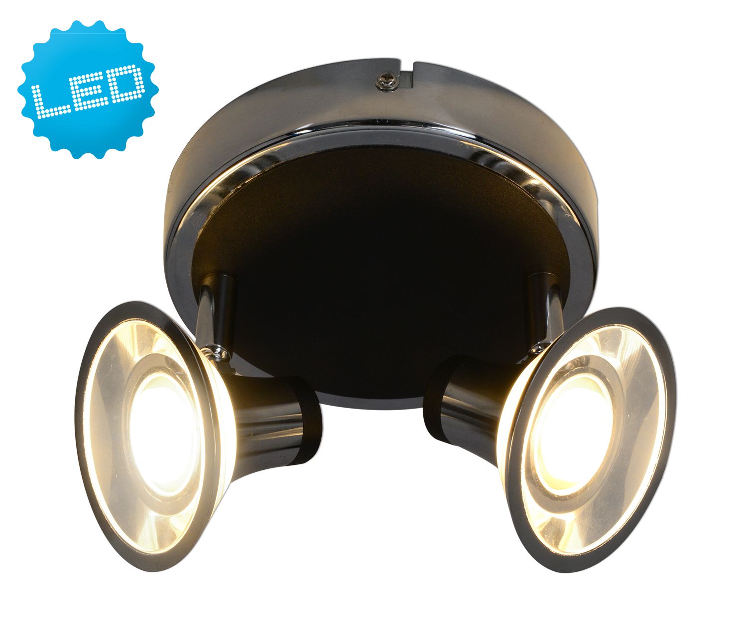 LED Deckenleuchte Neapel - LED fest verbaut, 3000K, warmweiss