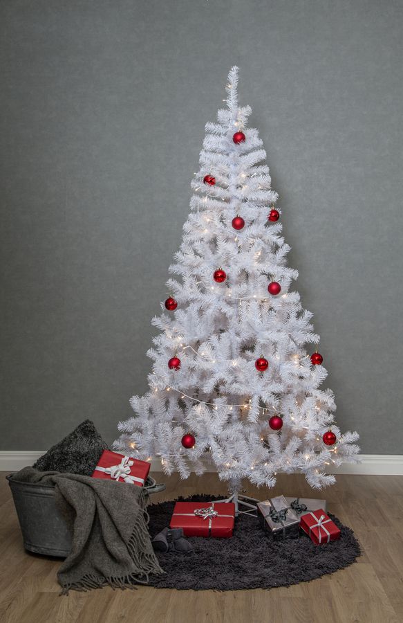 Weihnachtsbaum mit LEDAlvik - Weiss, 180LED, 210cm Höhe