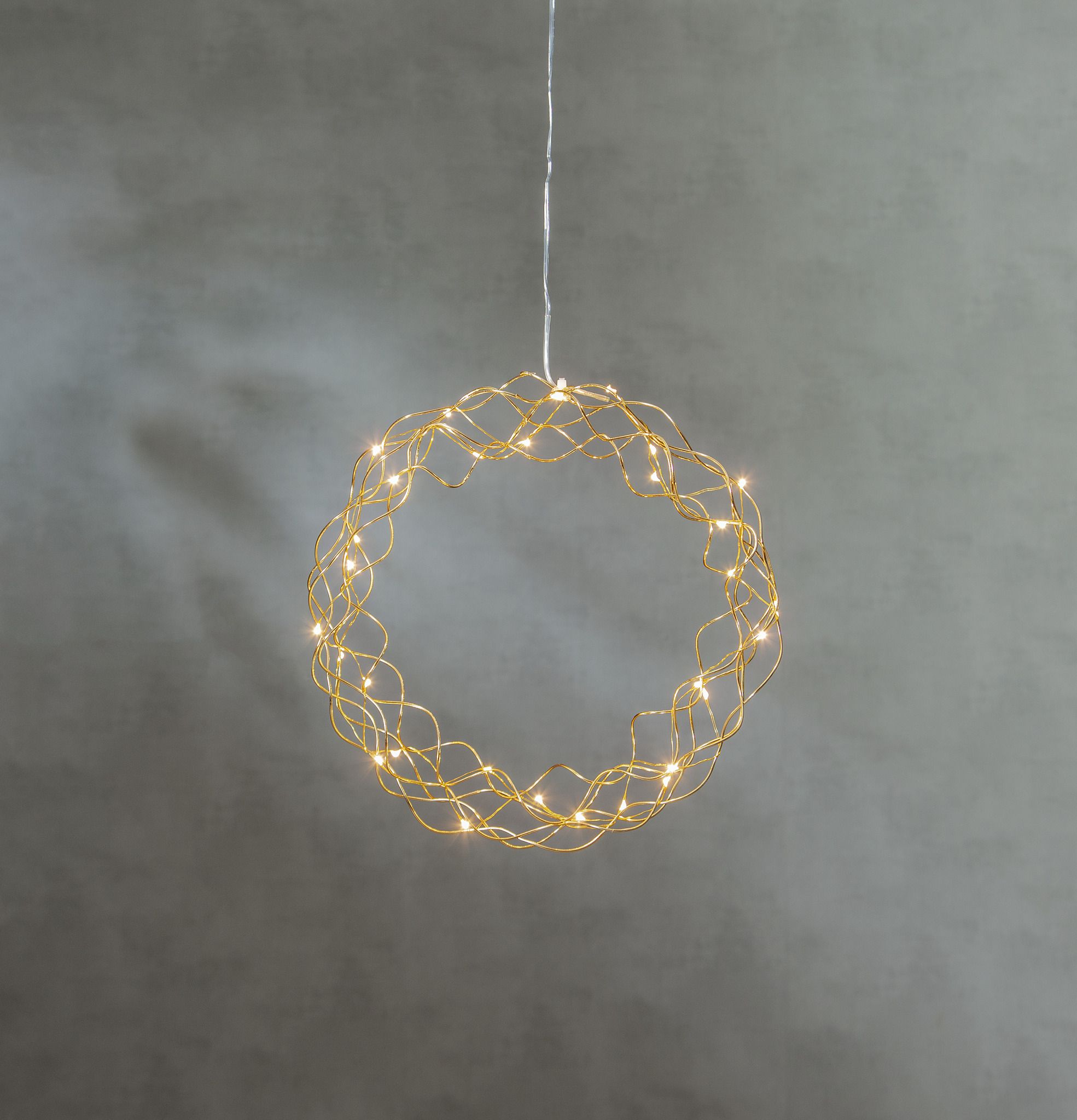 Kranz Curly - IP20, Warmweiss, 30 LED