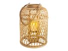 Dekoleuchte Korb natur - h: 38cm incl. Solar-LED-Kerze - IP44, warmweiss, 0.01W
