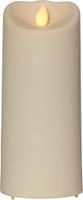 LED Pillar Kerze M-Twinkle - Outdoor, Beige, 17.5cm Höhe, Timerfunktion