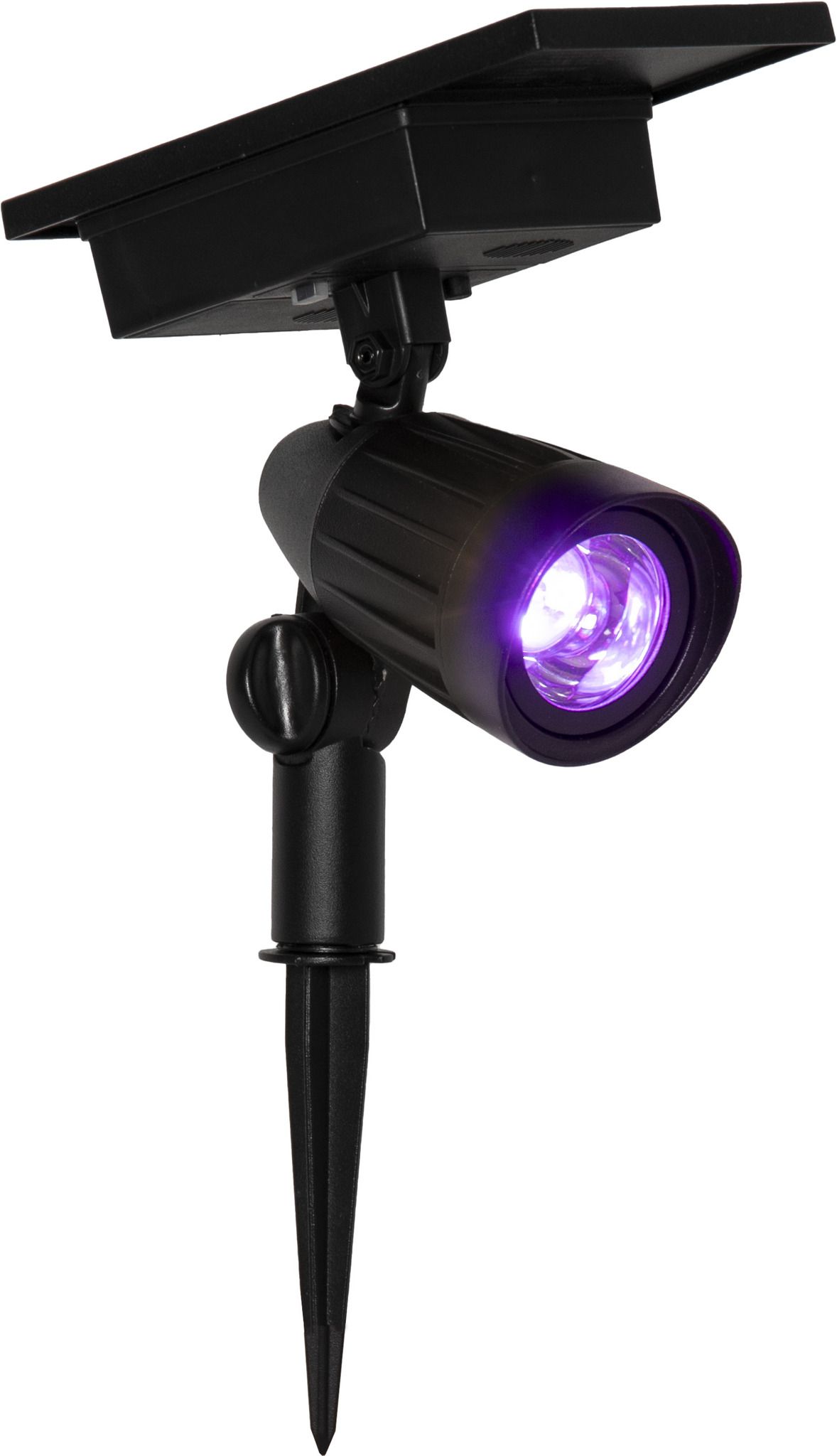 Solar Spotlight Powerspot - Indoor, Outdoor, RGBW, Schwarz