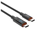 USB Typ-C auf USB Typ-C Kabel - 200cm, mit integriertem LED Display
