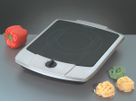 Einzelkochplatte CT 2200/E Ceran - Ceran Einzelkochtafel Switch, Edelstahl/schwarz, 2200W