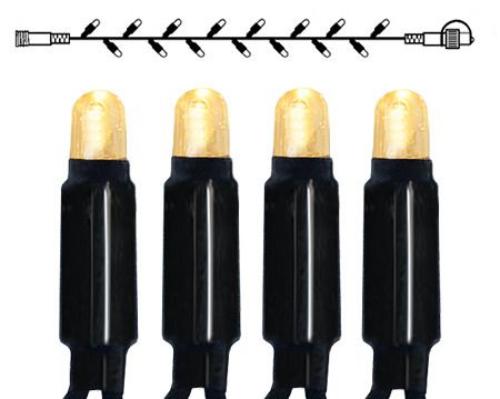 System 24 Extra, Lichterkette, 500cm - Schwarz, Warmweiss
