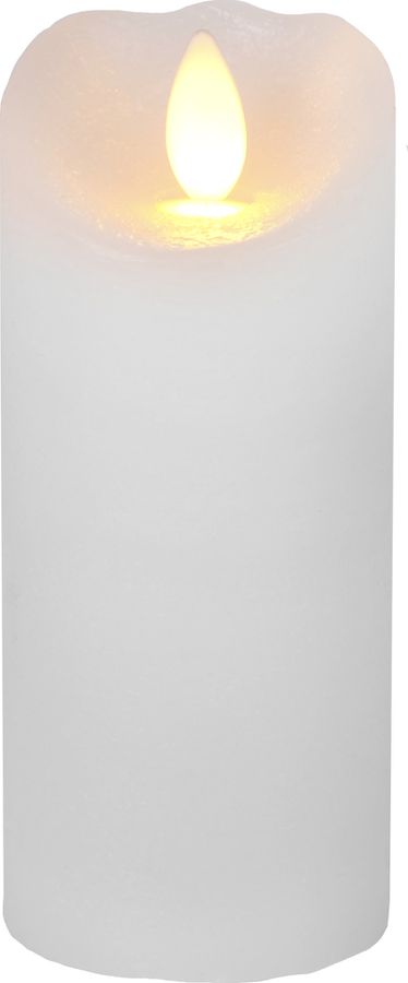 LED Pillar Kerze Glow - Indoor, Weiss, 12.5cm Höhe, Timerfunktion