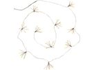 Lichterkette Dew Drop Flower - IP20, Warmweiss, Silber