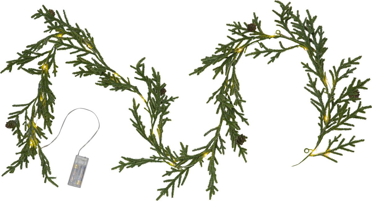Girlande Lummer - Grün, 20LED, 5cm Höhe