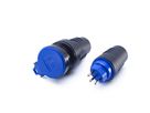 Stecker T13 IP55 schwarz - Stecker  Typ 13, L+N+PE, 10 A, 250 V IP55