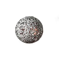 LED Solar Kugel OLEA - AKKU 1x1.2VDC 1000mAh,1800K , IP44, Metall, steingrau & kupfergold, ink. Erdspiess, D=300mm, H=300mm