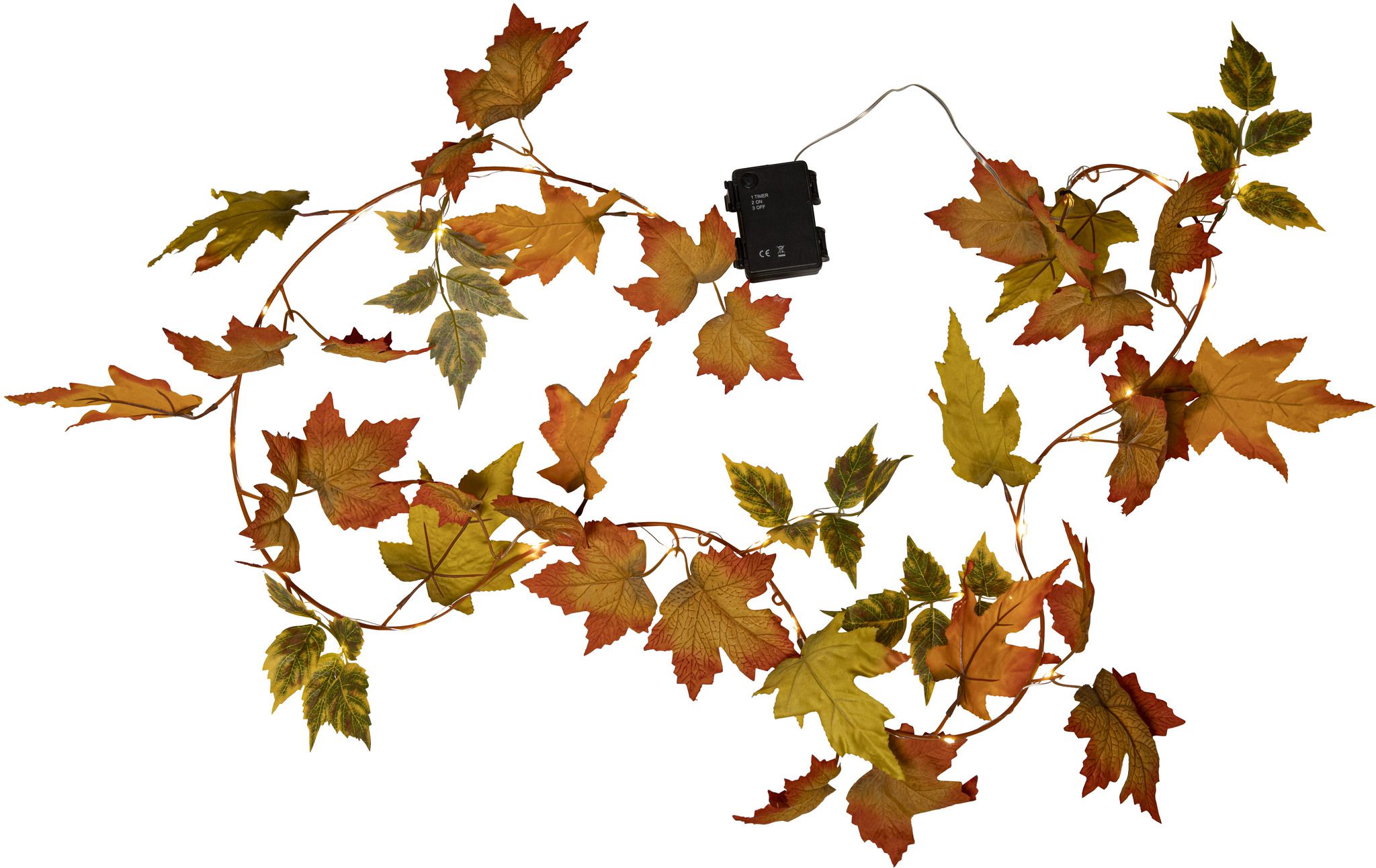 Girlande Autumn - Indoor, Orange, 10.00cm Höhe