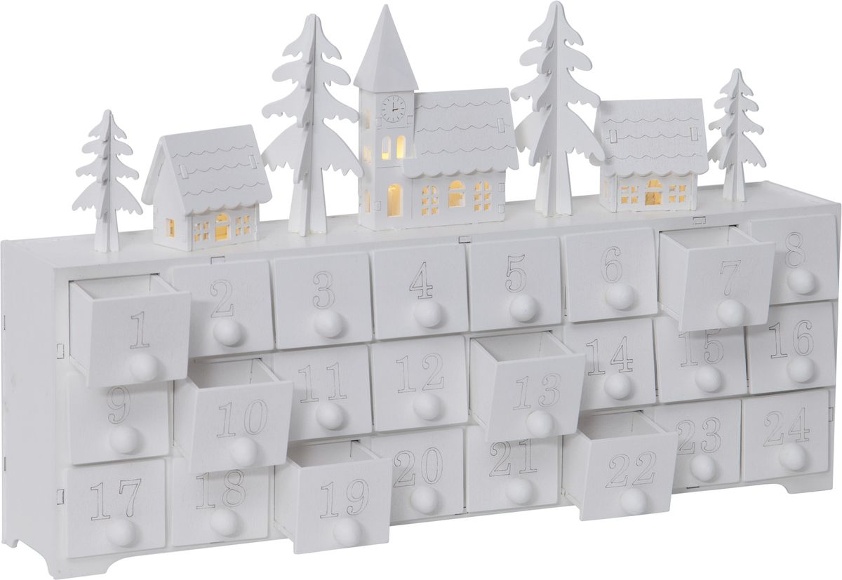 Tischdekoration Yuletide - IP20, Warmweiss, 4 LED