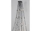 LED crispy white, Flagpole, 360 LEDs - Schwarz, 3000K, 10 strings à 1000cm