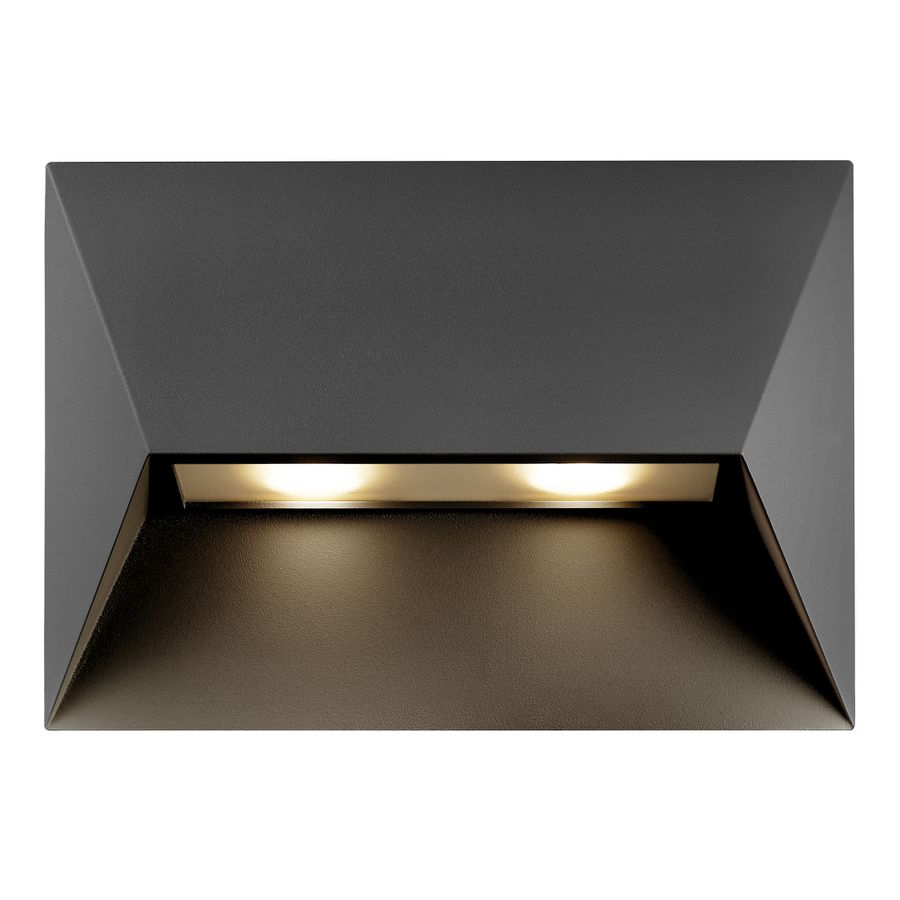Wandleuchte PONTIO 27 - 2xGU10 (exkl.), max.2x25W, IP54, schwarz, dimmbar (optional Leuchtmittel), L=270mm,B=150mm, H=190mm