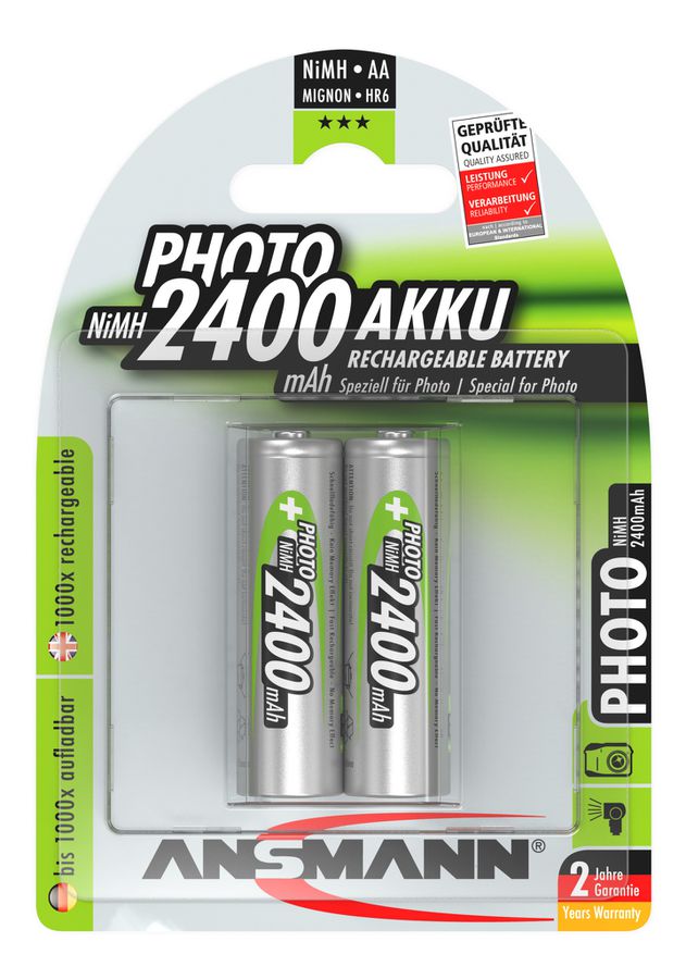 Photo NiMH Akku Mignon AA - Akku NiMH, AA, 1.2V, 2400 mAh