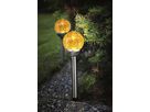 Solar Poller-Leuchte 2 Pack Roma - Amber, Lichtfarbe Amber