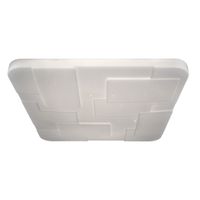 LED Deckenleuchte Luxor 54x54cm Kristalleffekt - LED fest verbaut, 2700-6500K, warm-kaltweiss