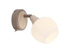 Wandleuchte  MONACO  H: 18cm beige - IP20, E14, Beige