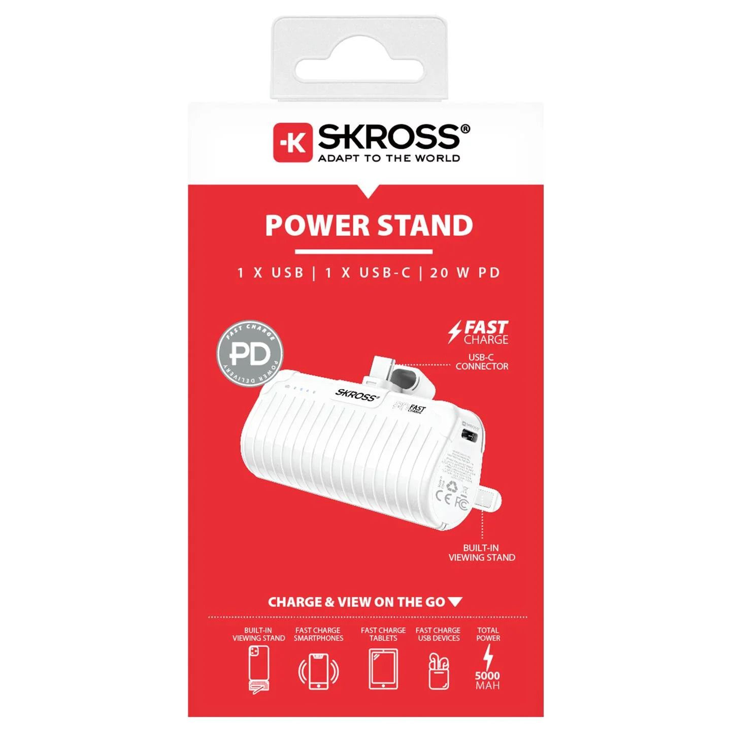 Power Stand - 5000mAh / 18.5 Wh, USB-C Fast Charge PD