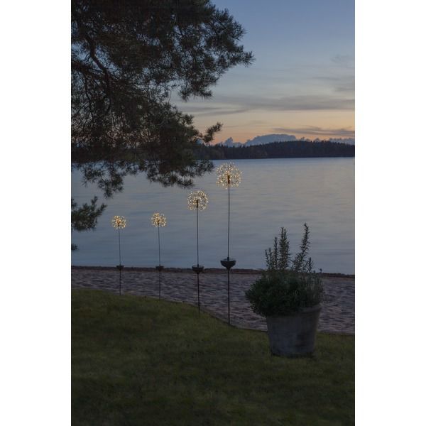 Solar Dekoration Firework Solar - Schwarz, Lichtfarbe Warmweiss