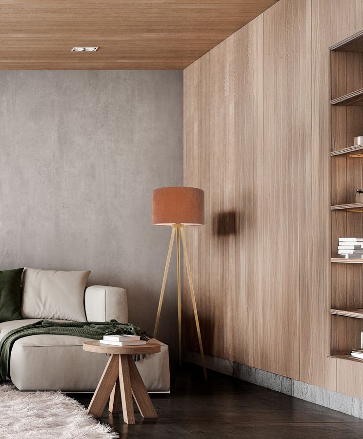 Stehleuchte ARDITA H:152cm mocha mousse - E27, IP20, 230V