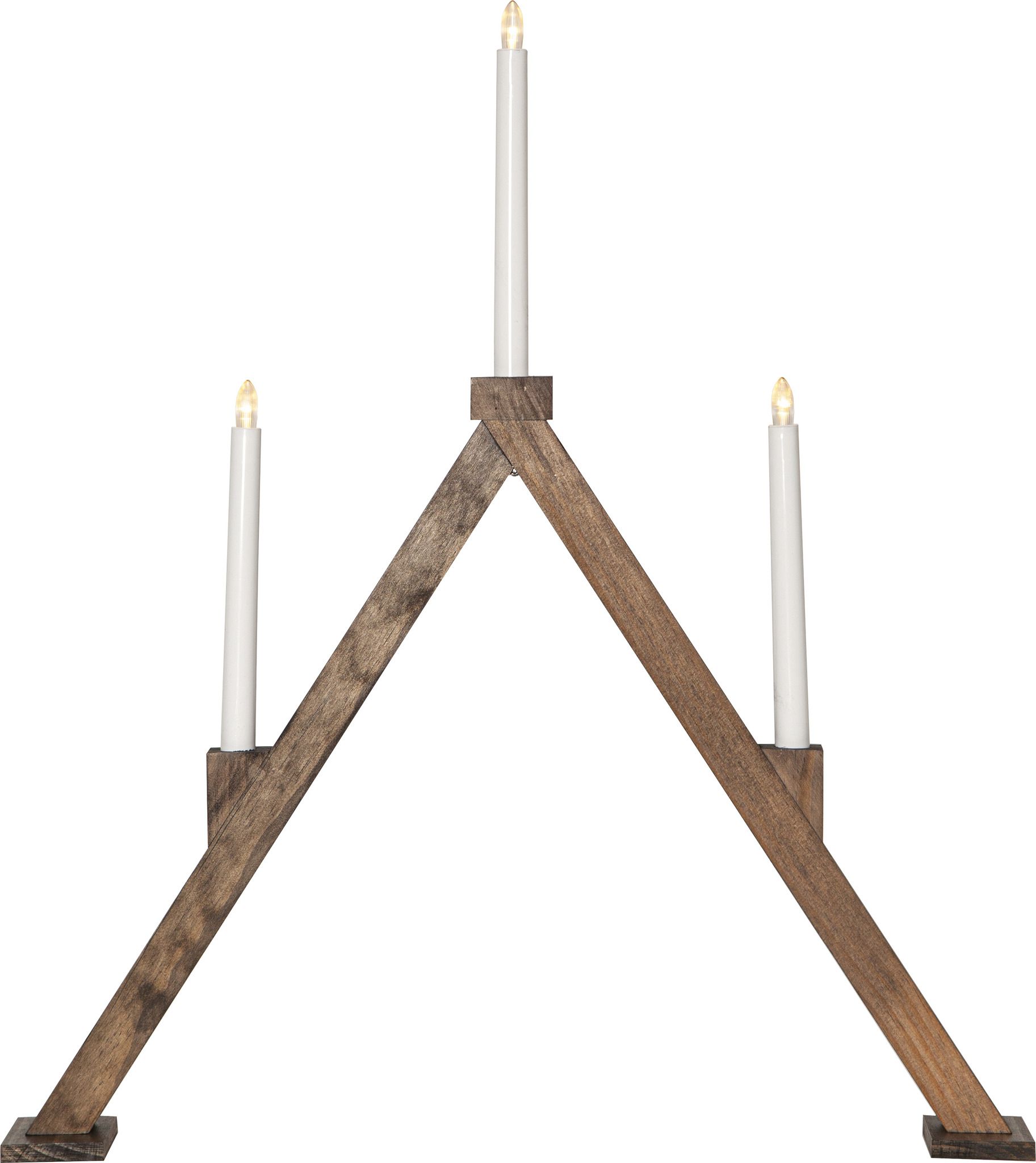 Kerzenleuchter VIKA - IP20, Braun, Warmweiss