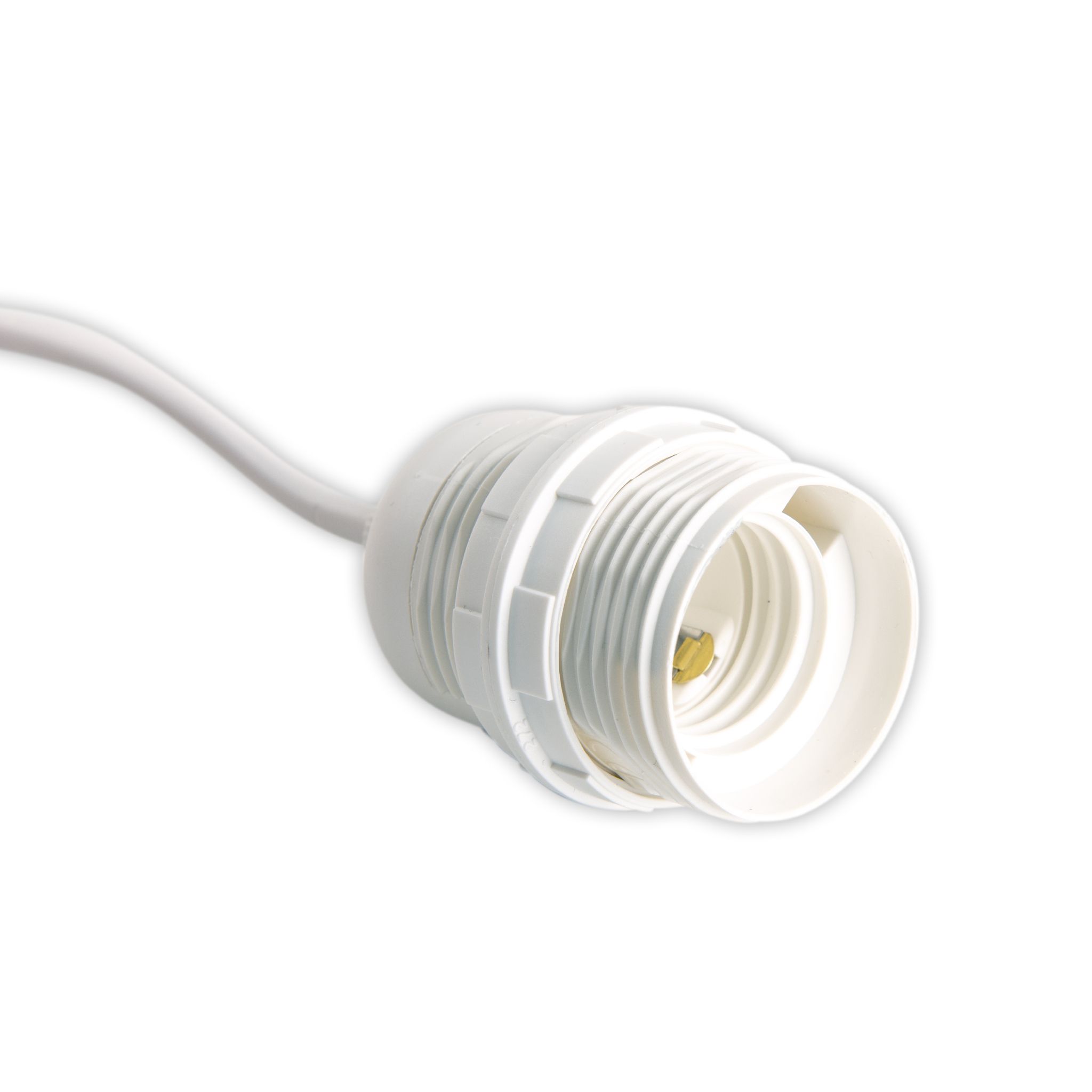 Schraubmantelpendel 80cm in weiss - IP20, E27, weiss