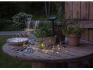 Solar Lichterkette Dew Drop - Silber, Lichtfarbe Warmweiss