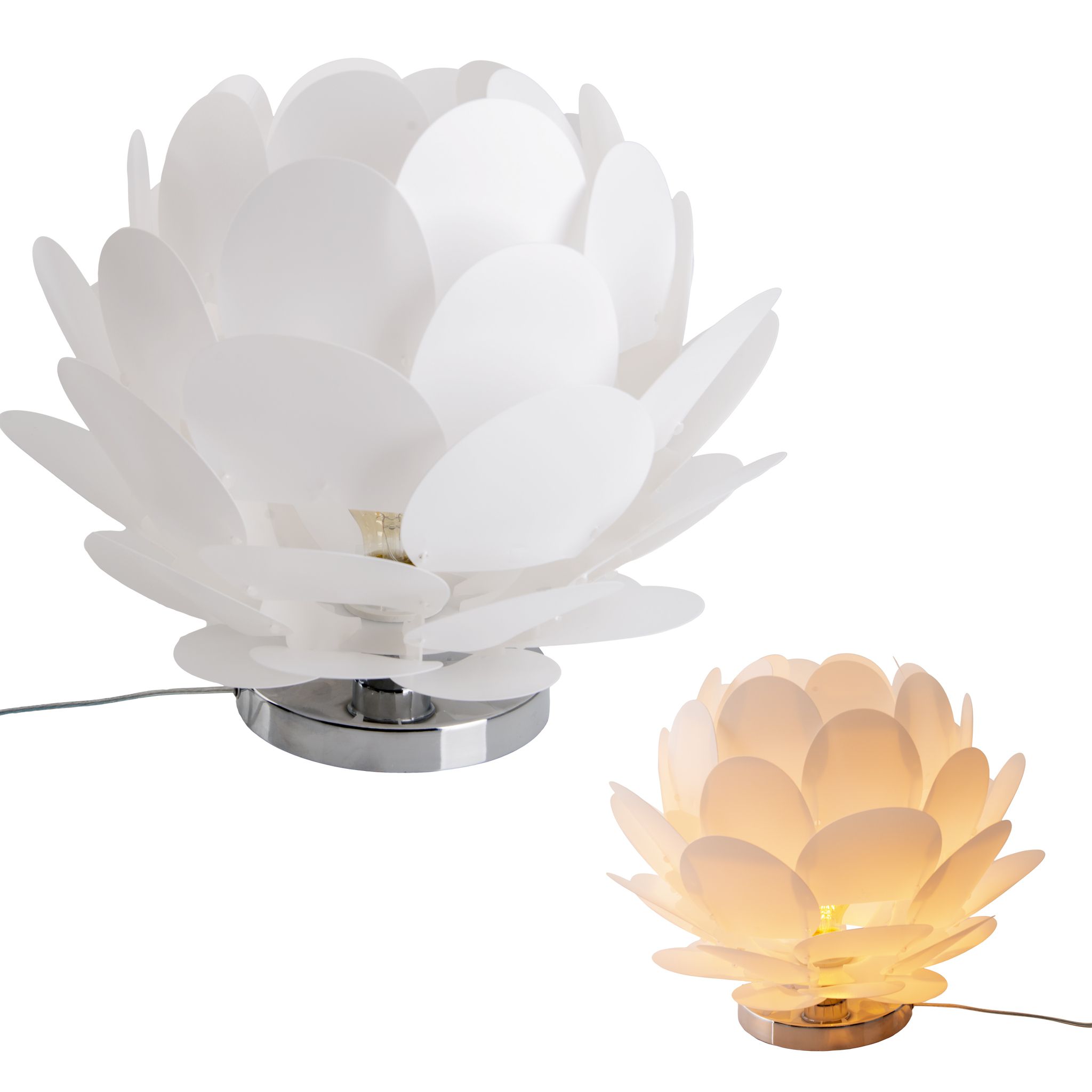 Tischleuchte weiss d: 41cm Fora - IP20, E27, 40W, 230V