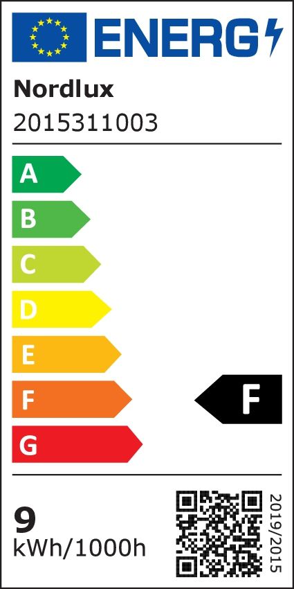 Helva Basic,  Doppel- Wandleuchte,Schwarz - LED Modul, 9W, IP44