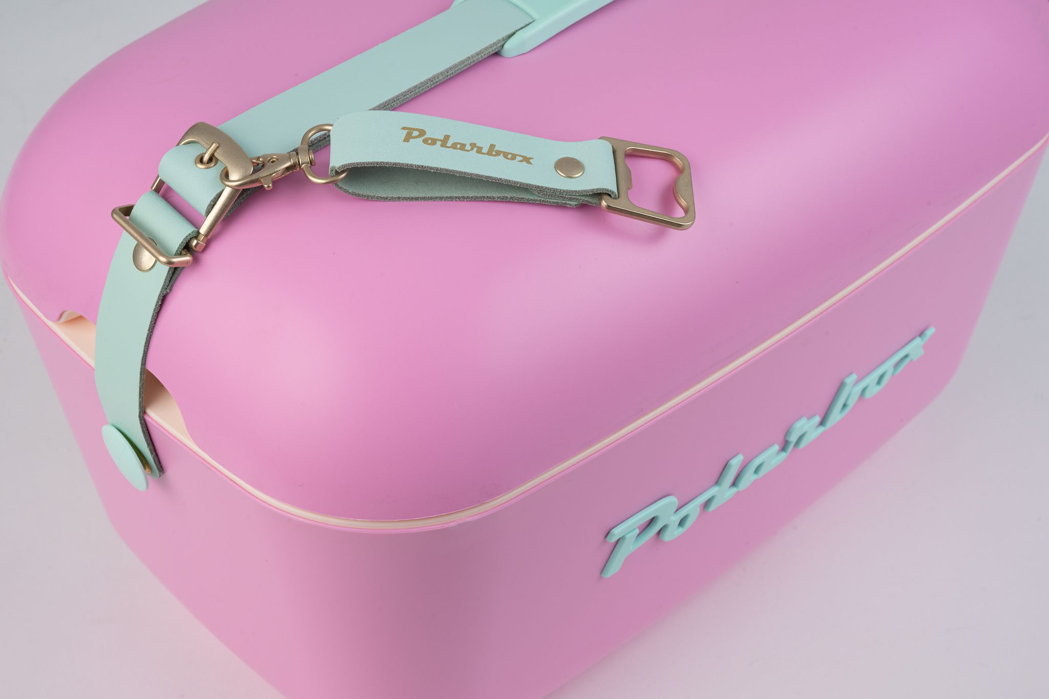 Polarbox Retro Cooler Bubblegum Pink - Cyan 20l - Kühlbox, 20l, Vintage Design