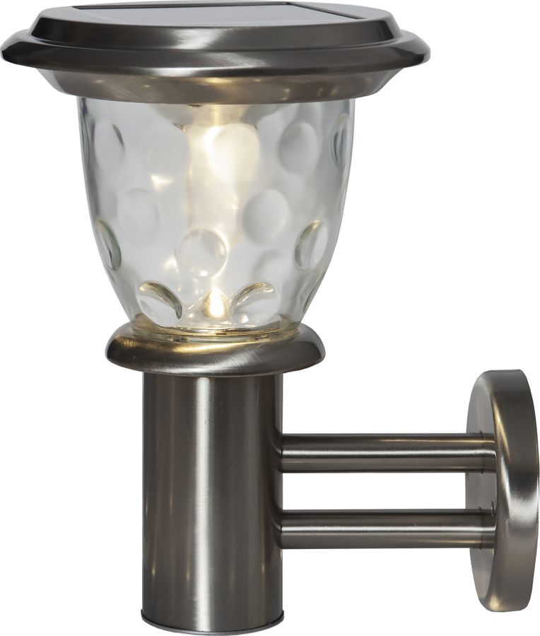 Solar Wandlaterne Pireus - Rostfreier Stahl, Lichtfarbe Warmweiss