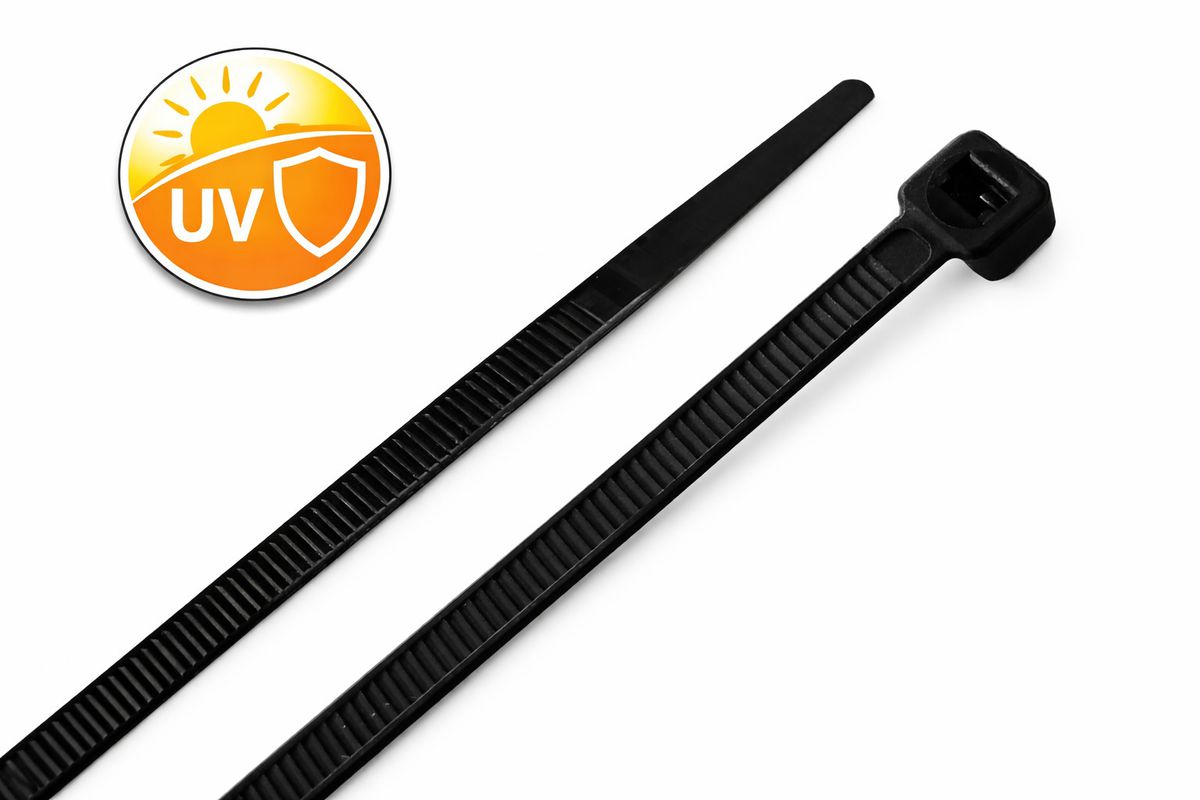 Kabelbinder - 4.8mmx360mm, Schwarz  UV