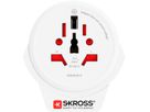 Country adapteur de voyage - World to Europe USB - Out: Schuko, 1xUSB-A, In: CH, Italien, BRA, UK, USA/Japan, 2-Pol EU, AUS/China