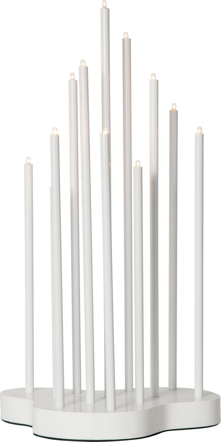 Kerzenleuchter Buzz - IP20, Weiss, Kaltweiss